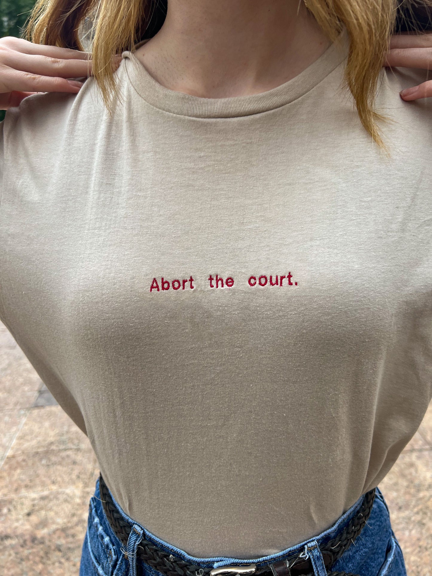 “Abort the court” shirt